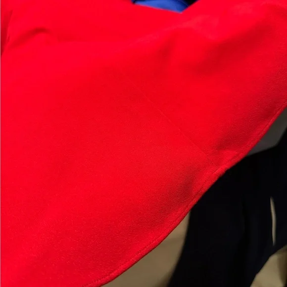 LAUREN by Ralph Lauren Elegant Red Off-Shoulder Evening Gown size 18 - Picture 5 of 9